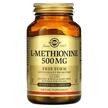 Solgar, L-Methionine 500 mg, L-Метіонін 500 мг, 90 капсул