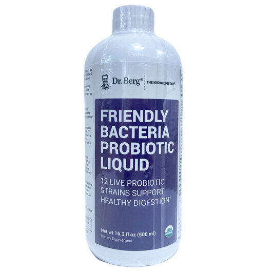 Основное фото товара Dr. Berg, Пробиотики, Friendly Bacteria Probiotic Liquid, 500 мл