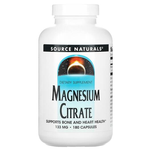 Основное фото товара Магний Цитрат, Magnesium Citrate 133 mg, 180 капсул