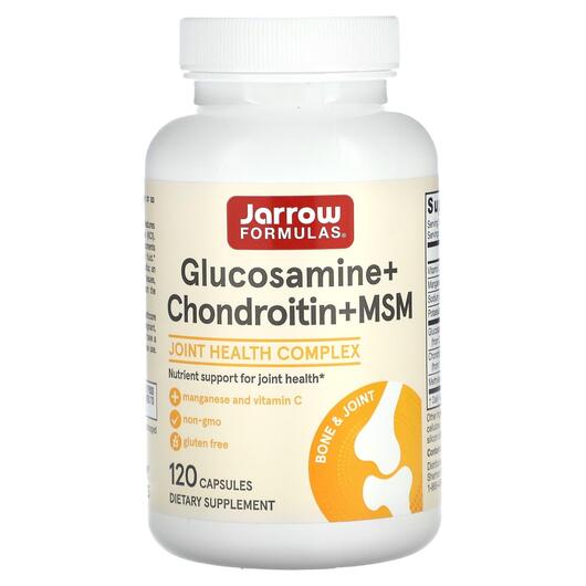 Основное фото товара Глюкозамин МСМ, Glucosamine + Chondroitin + MSM, 120 капсул