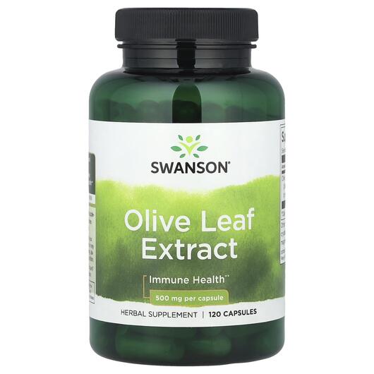 Основное фото товара Экстракт оливковых листьев, Olive Leaf Extract 500 mg, 120 капсул