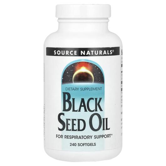 Основное фото товара Source Naturals, Черный тмин, Black Seed Oil, 240 капсул