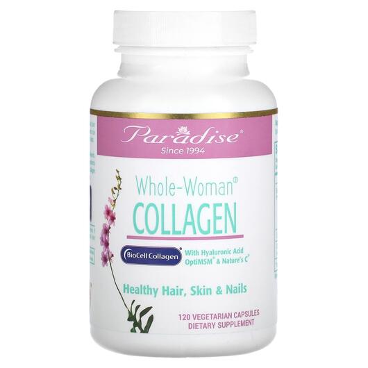 Основное фото товара Paradise Herbs, Коллаген, Whole-Woman Collagen, 120 капсул