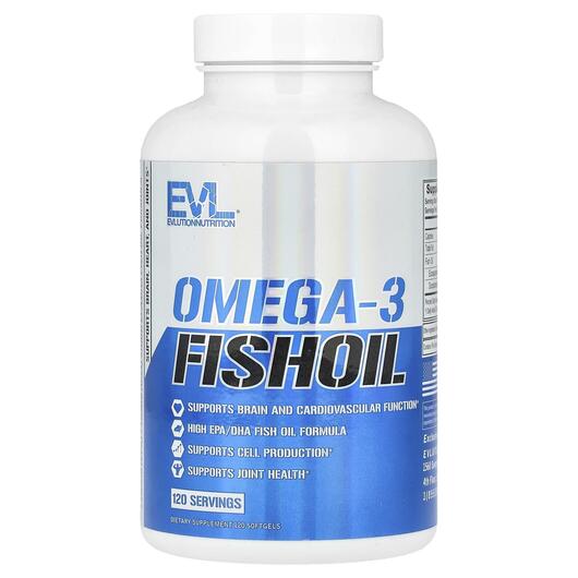 Основное фото товара Omega-3 Fish Oil Triple, Omega-3 Рыбий жир тройной силы, 120 капс