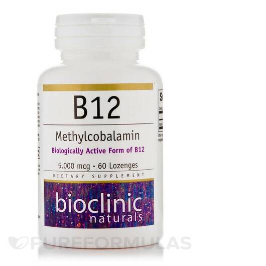 Основное фото товара Метилкобаламин B12, B12 Methylcobalamin 5000 mcg, 60 таблеток