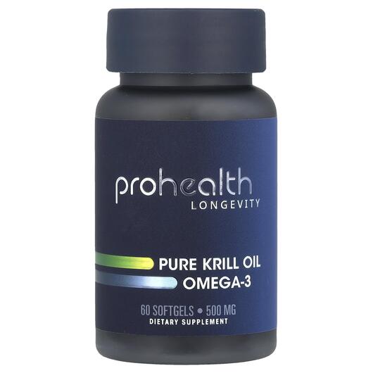 Основное фото товара Масло Антарктического Криля, Pure Krill Oil Omega-3, 60 SoftGels
