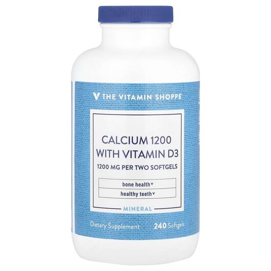 Основное фото товара Кальций, Calcium1200 With Vitamin D3, 240 капсул