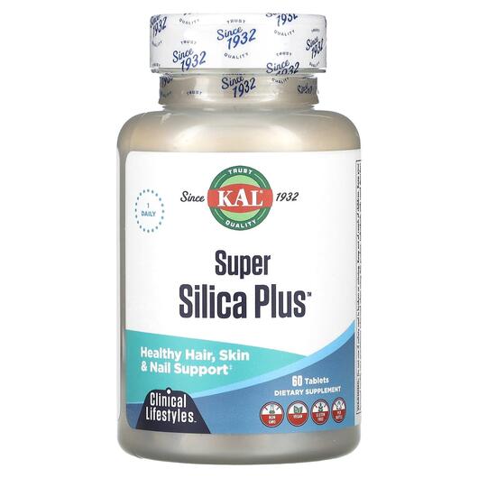 Основное фото товара KAL, Кремний, Super Silica Plus, 60 таблеток