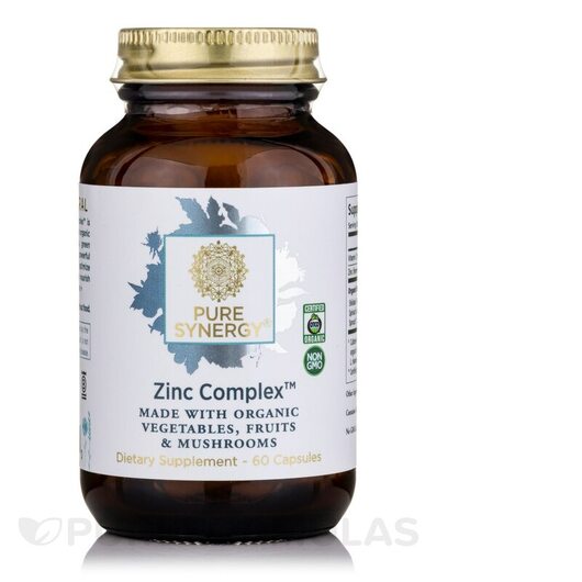 Основное фото товара Pure Synergy, Цинк, Zinc Complex, 60 капсул