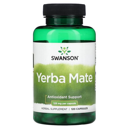 Основное фото товара Swanson, Йерба мате, Yerba Mate 125 mg, 120 капсул