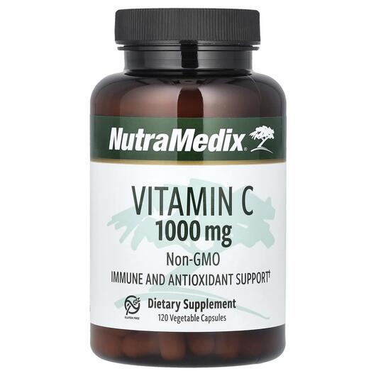 Основное фото товара NutraMedix, Витамин C, Vitamin C 1000 mg, 120 капсул