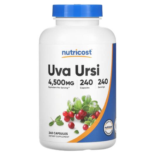 Основное фото товара Nutricost, Ува Урси, Uva Ursi 4500 mg, 240 капсул