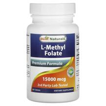 L-Methyl Folate 15000 mcg Метилфолат Best Naturals