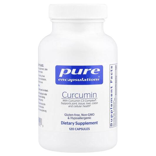 Основное фото товара Pure Encapsulations, Куркумин, Curcumin, 120 капсул