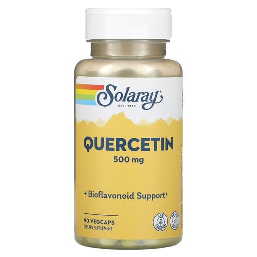 Основное фото товара Solaray, Кверцетин 500 мг, Quercetin 500 mg, 90 капсул