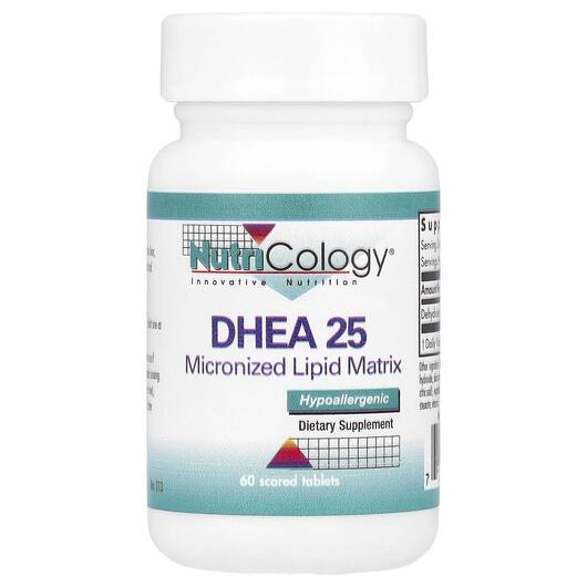 Основное фото товара Nutricology, Дегидроэпиандростерон, DHEA 25, 60 таблеток