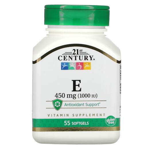 Основное фото товара Витамин E 450 мг 1000 МЕ, E 450 mg 1000 IU, 55 капсул
