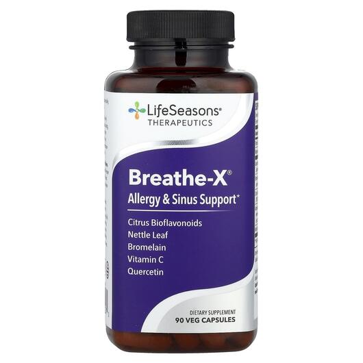 Основное фото товара Поддержка носовых пазух, Breathe-X Allergy, 90 капсул