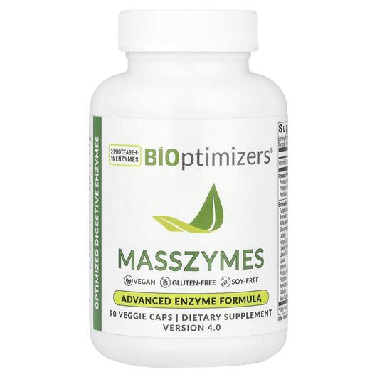 Основное фото товара BiOptimizers, Ферменты, Masszymes, 90 капсул