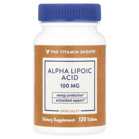 Основное фото товара TheVitaminShoppe, Альфа-липоевая, Alpha Lipoic Acid, 120 таблеток
