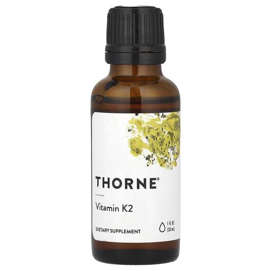 Основное фото товара Thorne, Витамин K Филлохинон, Vitamin K2, 30 мл