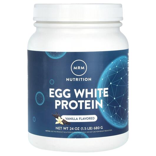 Основное фото товара MRM, Яичный Протеин, Natural Egg White Protein Vanilla, 680 г