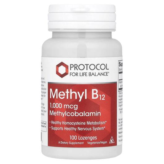 Основное фото товара Метилкобаламин B12, Methyl B12 1000 mcg, 100 таблеток