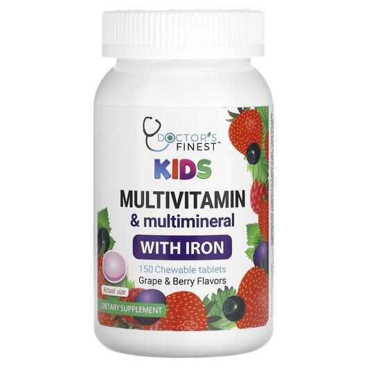 Основное фото товара Kids Multivitamin & Multimineral with Iron Grape, Железо, 150