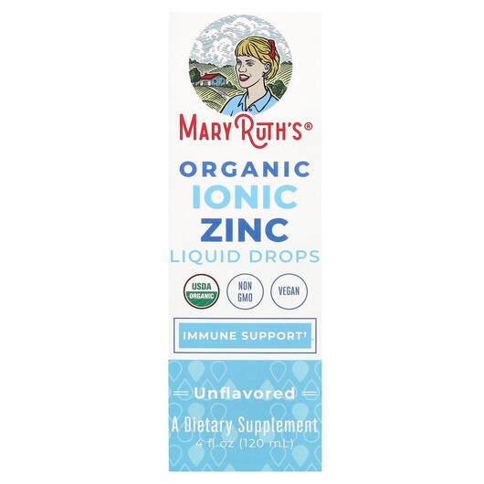 Основное фото товара Цинк Жидкий, Organic Ionic Zinc Liquid Drops Unflavored, 120 мл
