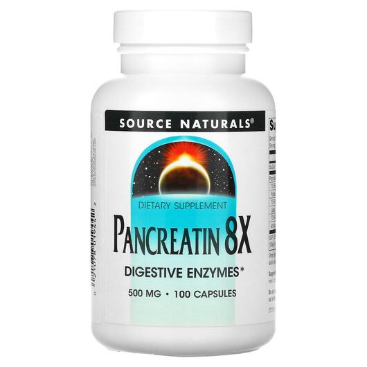 Основное фото товара Панкреатин 8X 500 мг, Pancreatin 8X 500 mg 100, 100 капсул
