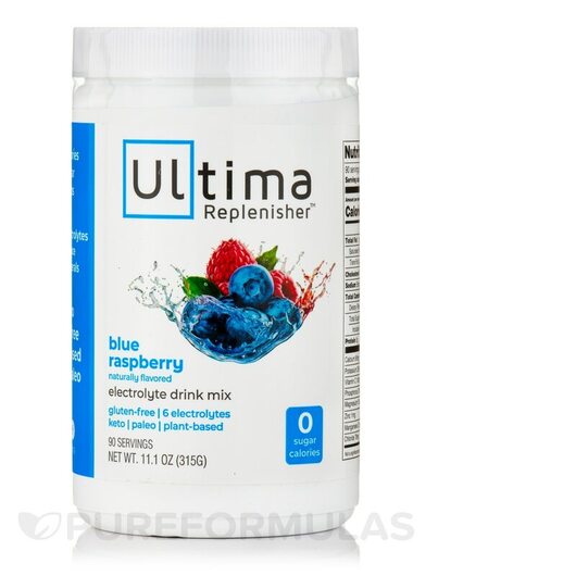 Основное фото товара Electrolyte Hydration Powder Blue, Электролиты, 90 Serving Canist
