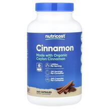 Cinnamon Экстракт корицы Nutricost 240 капсул