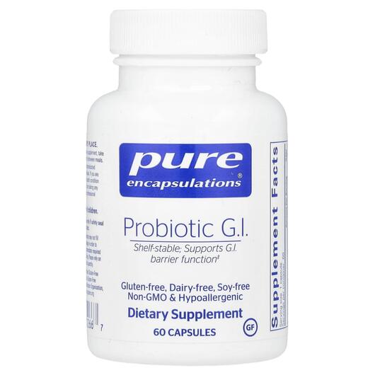 Основное фото товара Pure Encapsulations, Пробиотики, Probiotic G.I., 60 капсул