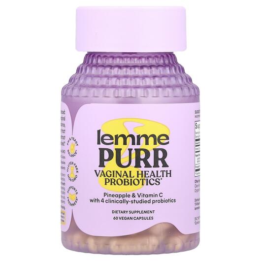 Основное фото товара Lemme, Пробиотики, Purr Vaginal Health Probiotics, 60 капсул