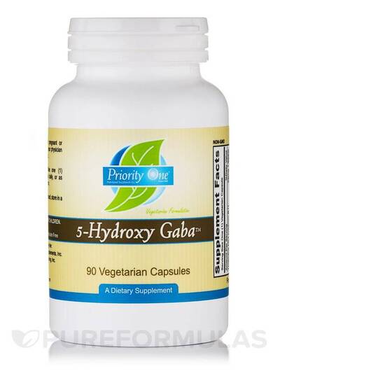 Основное фото товара Priority One, ГАМК, 5-Hydroxy Gaba, 90 капсул