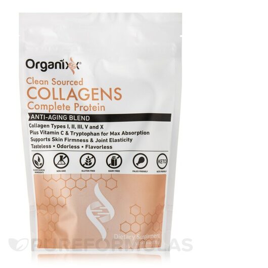 Основное фото товара Organixx, Коллаген, Clean Sourced Collagens, 170 г