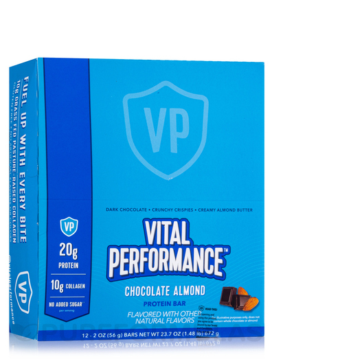 Основное фото товара Vital Performance Protein Bar Chocolate Almond, Коллаген, 55 g ea