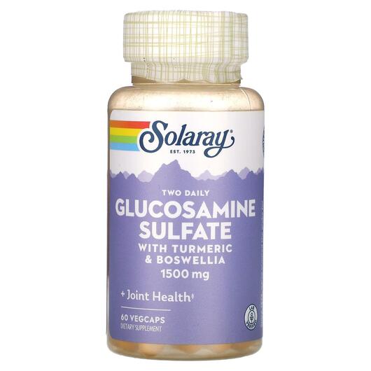 Основное фото товара Glucosamine Sulfate with Turmeric, Глюкозамин Хондроитин, 60 Vegc