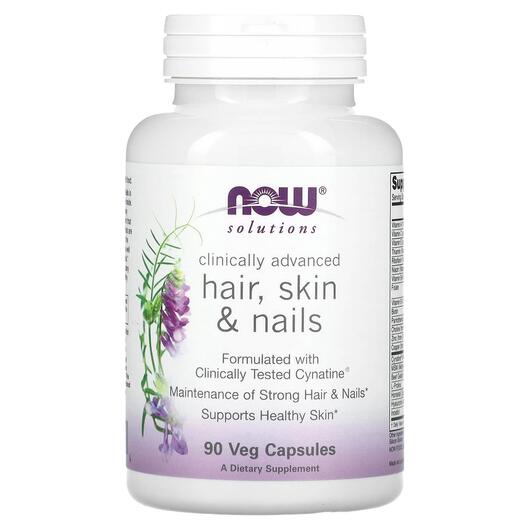 Основное фото товара NOW, Кожа ногти волосы, Hair Skin & Nails, 90 капсул
