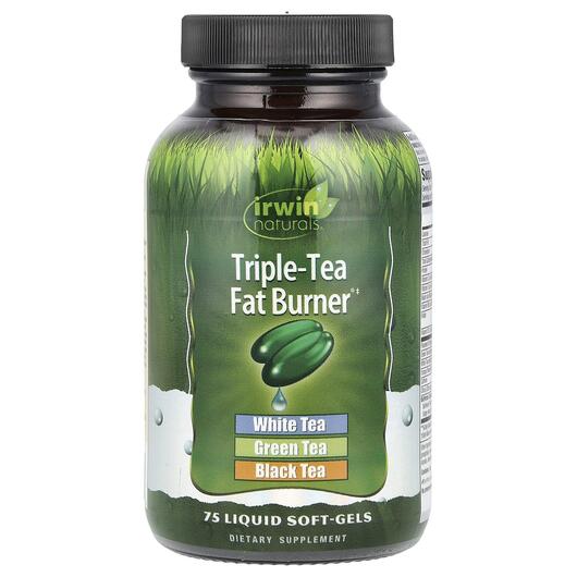 Основное фото товара Irwin Naturals, Жиросжигатель, Triple-Tea Fat Burner, 75 капсул