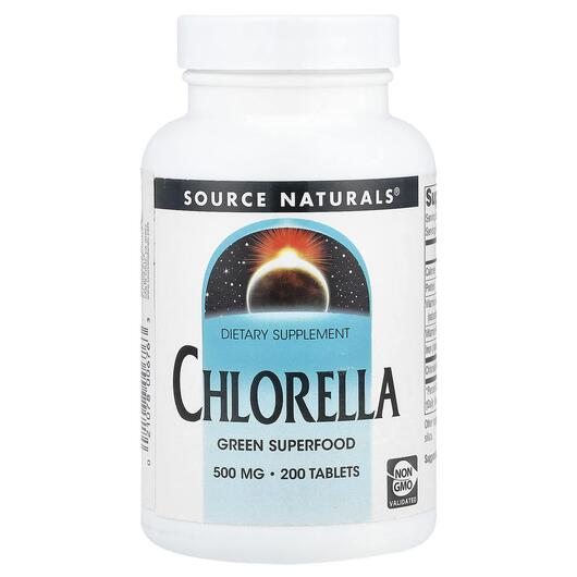 Основное фото товара Хлорелла 500 мг, Chlorella 500 mg 200, 200 таблеток