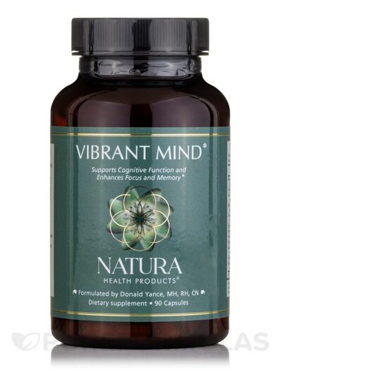 Основное фото товара Natura Health Products, Отруби, Vibrant Mind, 90 капсул