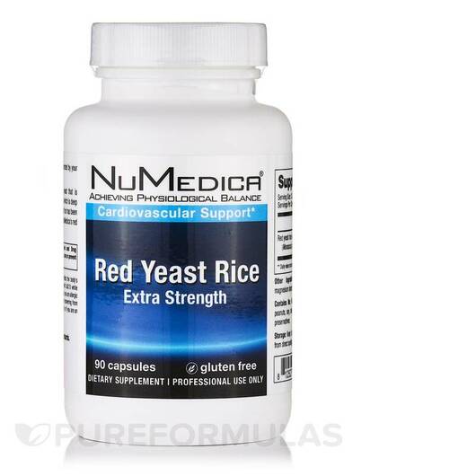Основное фото товара Красный дрожжевой рис, Red Yeast Rice Extra Strength, 90 капсул