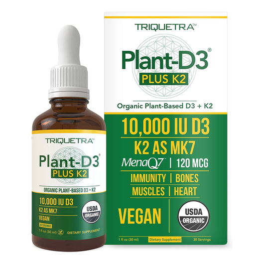 Основное фото товара Triquetra Health, Витамины D3 + K2, Plant-D3 Plus K2, 30 мл