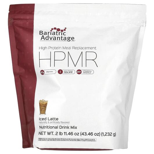 Основное фото товара HPMR High Protein Meal Replacement Iced Latte, Заменитель еды, 12