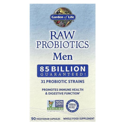 Основное фото товара Garden of Life, Пробиотики, RAW Probiotics Men, 90 капсул