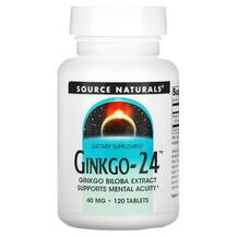 Ginkgo-24 40 mg 120 Гинкго-24 40 мг Source Naturals