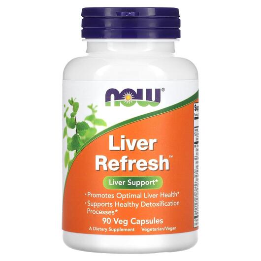 Основное фото товара NOW, Поддержка печени, Liver Refresh Liver Support, 90 капсул
