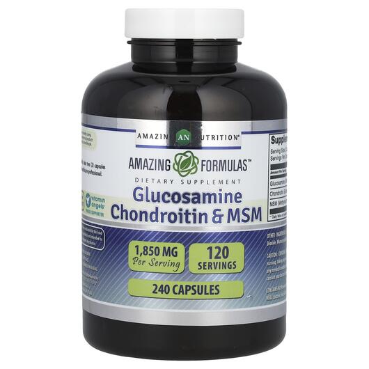 Основное фото товара Глюкозамин Хондроитин, Glucosamine Chondroitin & MSM, 240 кап