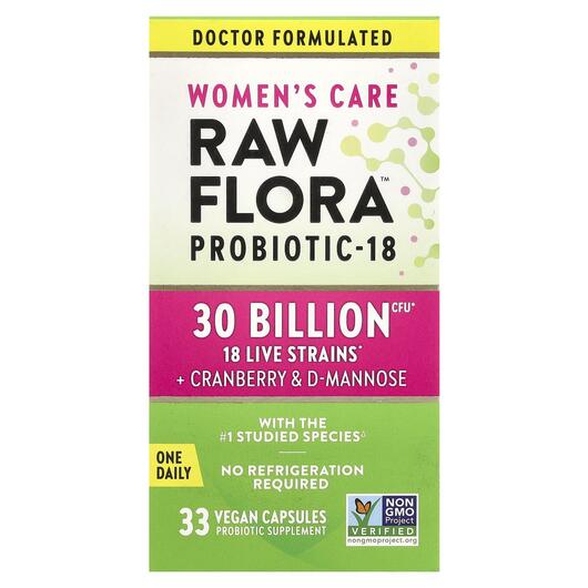 Основное фото товара Women's Care Raw Flora Probiotic-18, Пробиотики для женщин, 